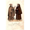 "Tab: LXXVIII. ZAKONNICY S. FRAŃCISZKA Fig: [1]. Kapucyn. Fig: [2]. Tercyarz Scisłey Osbserwancyi w Francij."