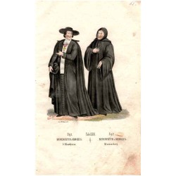 "Tab: LXIII. Fig. 1. BENEDYKTYN z KONGREG: S. Klaudyusza. Fig: 2. BENEDYKTYN z KONGREG: Klauniackiey."