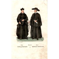 "Tab: LIX. Fig: 1. FILIPIN czyli ORATORIANIN. Fig: 2. MISSYONARZ S. WINCEN: a PAULO."