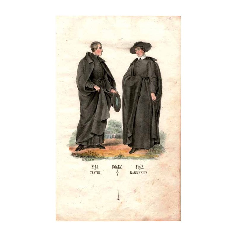 "Tab: LV. Fig: 1. TEATIN. Fig: 2. BARNABITA."