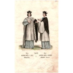 "Tab: XXI. Fig. 1. KANONIK REGUL. S. JANA. z Winny Góry. Fig: 2. KANONIK REGUL: KONGREG: w Marbach Arouaise."