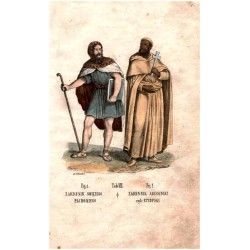 "Tab: VII. Fig: 1. ZAKONNIK SWIĘTEGO PACHOMIEGO Fig 2. ZAKONNIK ABISSYNSKI czyli ETYOPSKI"