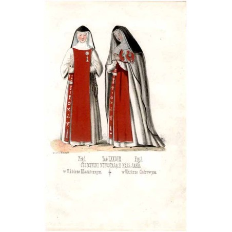 "Tab: LXXVIII. CZCICIELKI NIEUSTAJĄCE NAJS: SAKR: Fig: 1. w Ubiórze Klasztornym Fig: 2. w Ubiórze Chórowym"