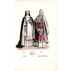 "Tab: LXX. KANONICZKI. Fig: 1. w Mons. Fig: 2. Ksieni w Moubeuge."