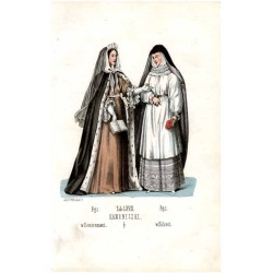 "Tab: LXVIII. KANONICZKI. Fig: 1. w Remiremont. Fig: 2. w Kolonii."