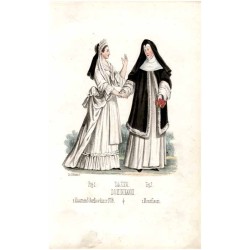 "Tab: XXVI. DOMINIKANKI. Fig: 1. z klasztoru S: Bartło: w Aix z r. 1708. Fig: 2. z Montfleuri."