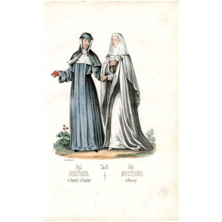 "Tab: XI. Fig: 1. AUGUSTYANKA. w Wenecyi. Fig: 2. AUGUSTYANKA. w Dornick w Flandryi."