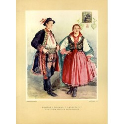 Drużba i druhna z Sądeczyzny. Strój Lachów Sądeckich od Podegrodzia / "DRUŻBA I DRUHNA Z SĄDECZYZNY. STRÓJ LACHÓW SĄDECKICH OD P