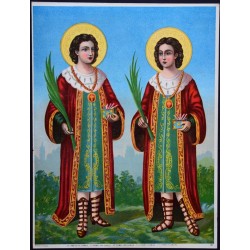 "ST. CÔME ET ST. DAMIAN. S. COSMAS UND DAMIAN. ST. COSMAS AND DAMIAN. S. S. COSMO Y DAMIAN. S. S. COSMA E DAMIANO. 192"