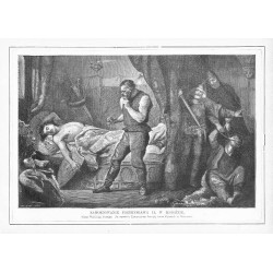 Zamordowanie Przemysława II w Rogoźnie / "ZAMORDOWANIE PRZEMYSŁAWA II, W ROGOŹNIE. Obraz Wojciecha Gersona. Na wystawie Towarzys