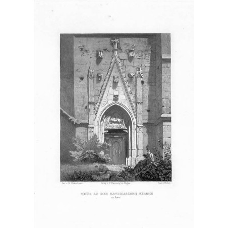 Thür an der katholischen Kirche zu Jauer / "THÜR AN DER KATHOLISCHEN KIRCHE zu Jauer."