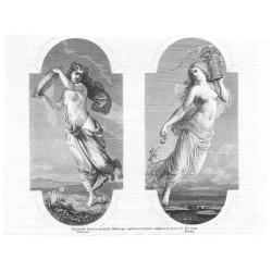 "Malowidła ścienne w hotelu Wiktorya, wykonane farbami woskowemi przez W. Gersona. Deszcz. Rosa."