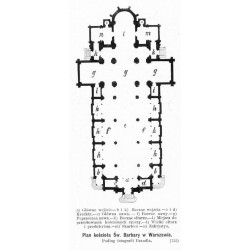 [1] "Elewacya kościoła Św. Barbary w Warszawie. Podług fotografii Brandla. (154)" [2] "Plan kościoła Św. Barbary w Warszawie. P