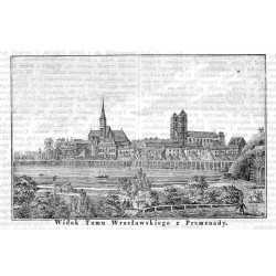 "Widok Tumu Wrocławskiego z Promenady."