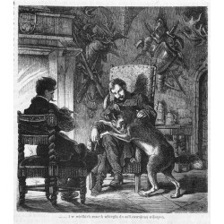 "....... i w wielkich susach wbiegła do sali oswojona wilczyca."