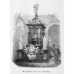 "Grabmal der hl. Hedwig."