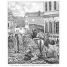 Ulica Ptasia w Warszawie, podczas targu. Rysował E. Perle. 1107 / "ULICA PTASIA W WARSZAWIE, PODCZAS TARGU. Rysował E. Perle. 11