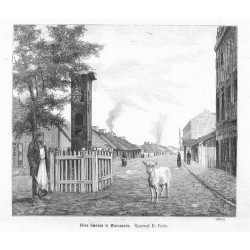 "Ulica Smocza w Warszawie. Rysował E. Perle. (6655)"