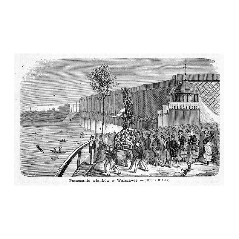 "Puszczanie wianków w Warszawie. [...]"