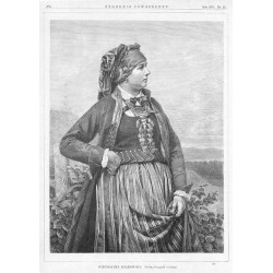 Wieśniaczka krakowska. Podług fotografii z natury. 294 / "WIEŚNIACZKA KRAKOWSKA. Podług fotografii z natury. 294"