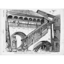 Rysunki Jana Matejki: Dziedziniec w klasztorze PP. Norbertanek na Zwierzyńcu, w Krakowie 2428 / "RYSUNKI JANA MATEJKI: DZIEDZINI