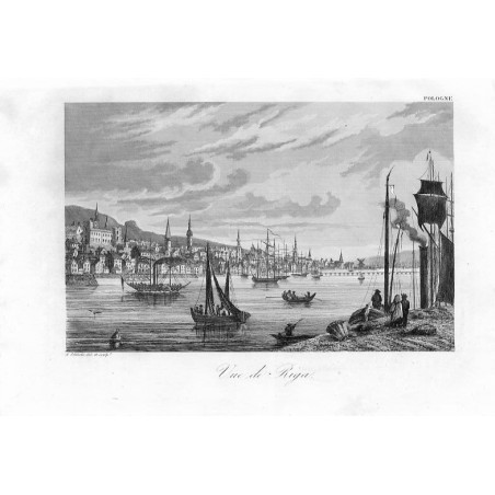 Panorama Rygi / "Vue de Riga."