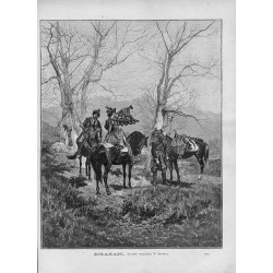 Zbłąkani. Rysunek oryginalny W. Szernera. (791) / "ZBŁĄKANI. Rysunek oryginalny W. Szernera. (791)"