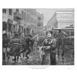 "Ulica Wałowa w Warszawie. Rysunek oryginalny Ryszkiewicza. (172)"