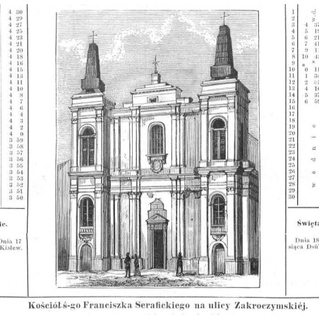 "Kościół ś-go Franciszka Serafickiego na ulicy Zakroczymskiéj."