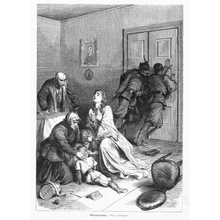 "Přepadeni. Obraz A. Grotgiera." / Obrona dworu