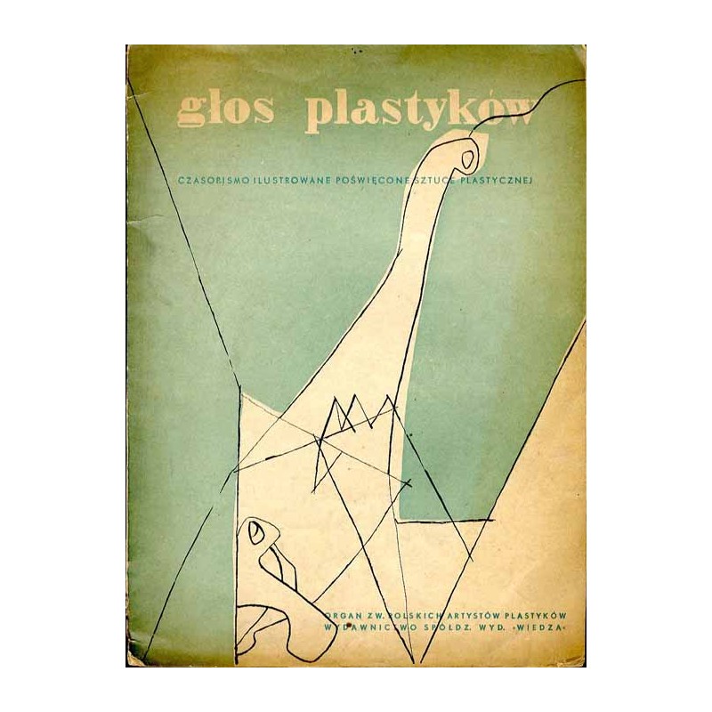 Głos Plastyków. Czasopismo ilustrowane poświęcone sztuce plastycznej. R. 8 (1947). Grudzień 1947 / litografowana okładka Tadeusz