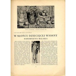 Głos Plastyków. Czasopismo ilustrowane poświęcone sztuce plastycznej. R. 8 (1947). Grudzień 1947 / litografowana okładka Tadeusz