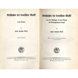 Geschichte der deutschen Musik. 3tomy
