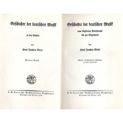Geschichte der deutschen Musik. 3tomy