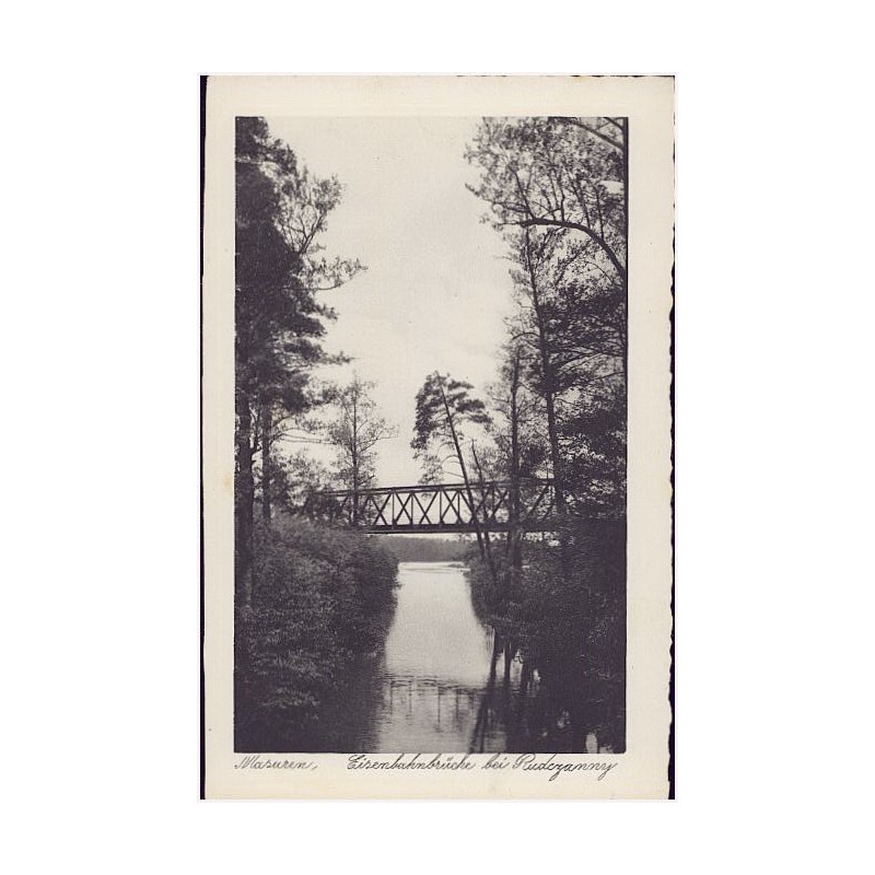 Masuren. Eisenbahnbrücke bei Rudczanny