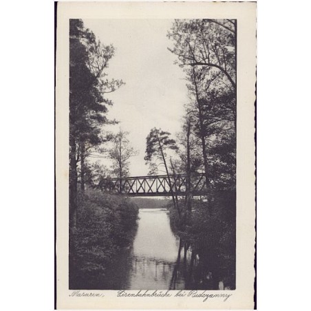 Masuren. Eisenbahnbrücke bei Rudczanny