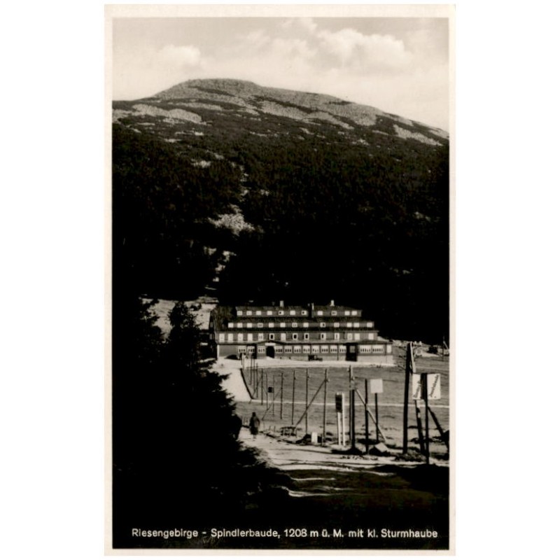 Riesengebirge - Spindlerbaude, 1208 m ü. M. mit kl. Sturmhaube