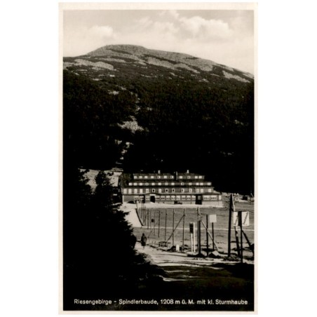 Riesengebirge - Spindlerbaude, 1208 m ü. M. mit kl. Sturmhaube