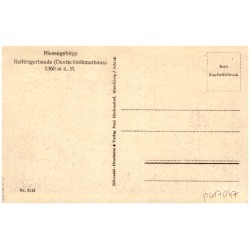 Reifträgerbaude / Rewers: Riesengebirge. Reifträgerbaude (Deutschböhmerhaus)1360 m ü. M.