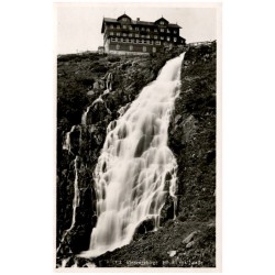 1712. Riesengebirge Elbfall mit Baude