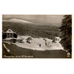 Riesengebirge. An der Kl. Sturmhaube. 6914  / Rewers: Riesengebirge. Adolfbaude. Alte Erlebach G[...] und Sturmhaubenbaude mit d