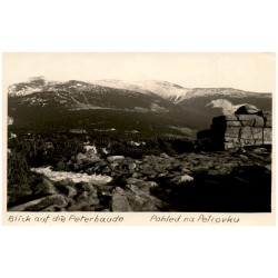 Blick auf die Peterbaude. Pohled na Petrovku