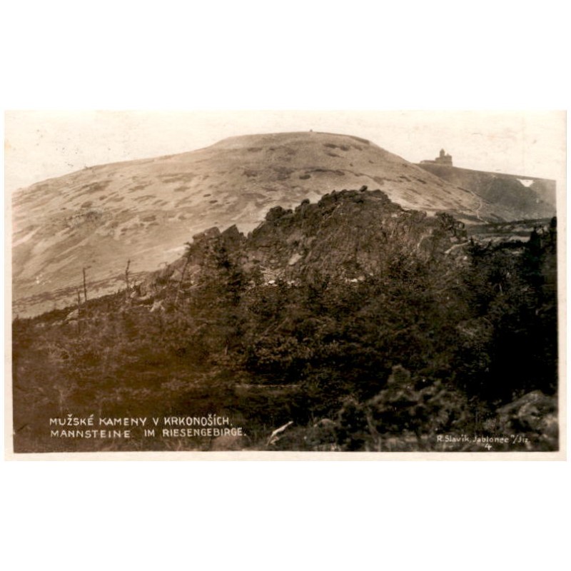 Mužské kameny v Krkonoších. Mannsteine im Riesengebirge. 4