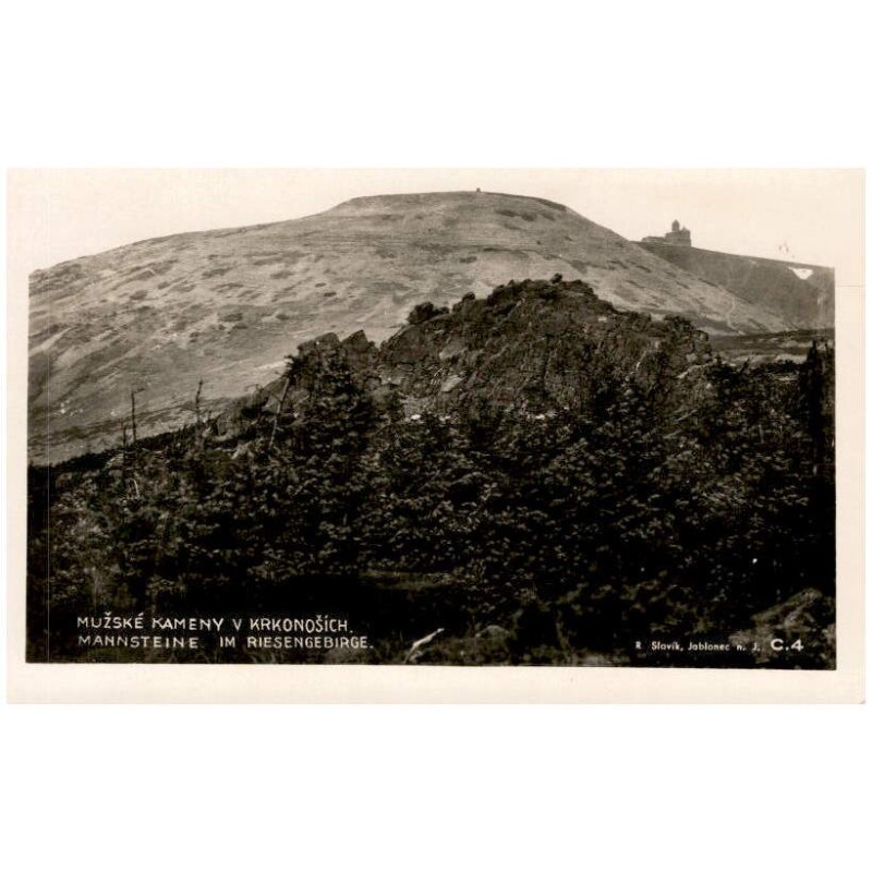 Mužské kameny v Krkonoších. Mannsteine im Riesengebirge. C. 4