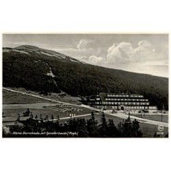 Kleine Sturmhaube mit Spindlerbaude (Rsgb.) 5018 / Rewers: Riesengebirge Die Spiondlerbaude mit "Kleiner Sturmhaube" (1208 m ü.