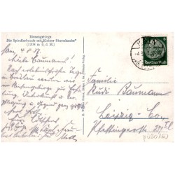 Kleine Sturmhaube mit Spindlerbaude (Rsgb.) 5018 / Rewers: Riesengebirge Die Spiondlerbaude mit "Kleiner Sturmhaube" (1208 m ü.