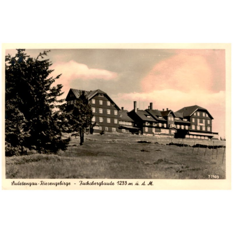 Sudetengau-Riesengebirge - Fuchsbergbaude 1233 m ü. d. M. 51909