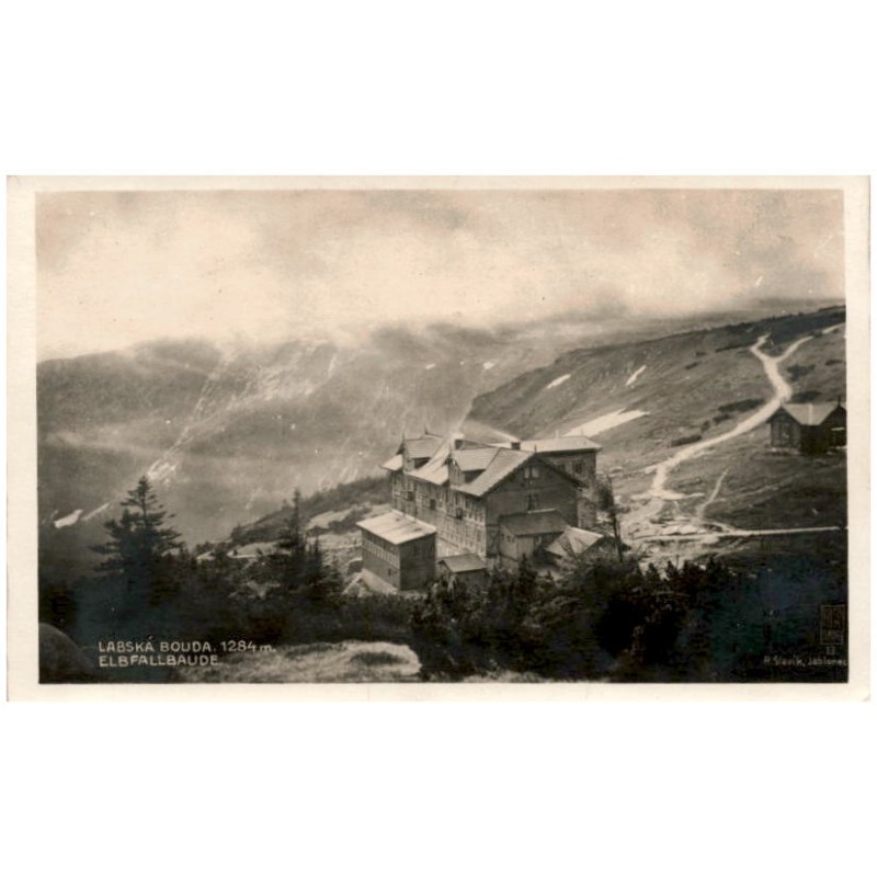 Labská bouda. 1284 m. Elbfallbaude. 13