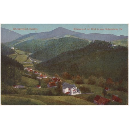 Görbersdorf, Schles. Blitzengrund mit Blick in das Görbersdorfer Tal