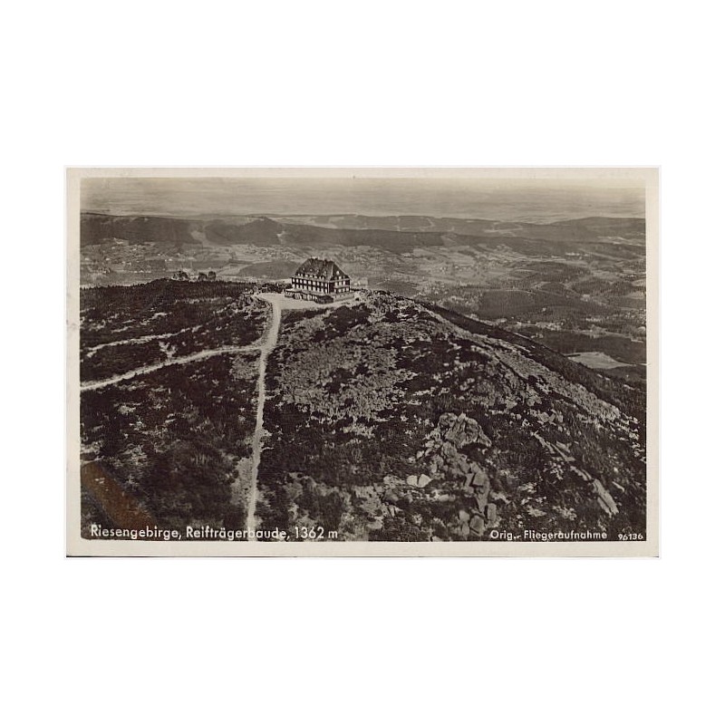 Riesengebirge, Reifträgerbaude, 1362 m. Orig.Fliegeraufnahme 96136